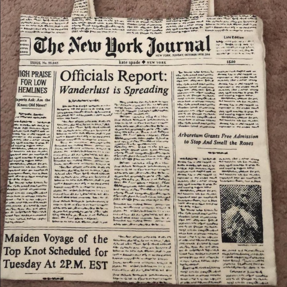 Kate spade newspaper bag